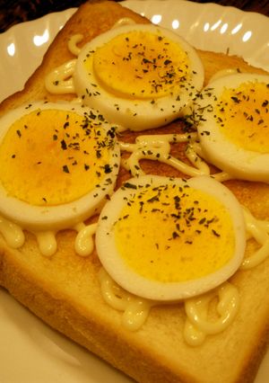 おひとりさまのパンがサクサク玉子トースト-レシピのメイン写真