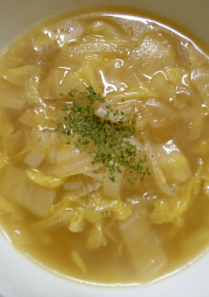 簡単 旨い！ 白菜 玉ねぎ バタースープ-レシピのメイン写真