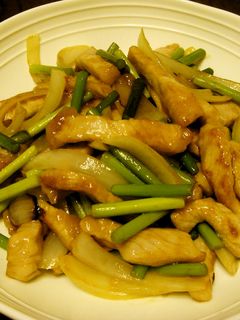 豚肉とにんにくの芽の中華炒め-レシピのメイン写真