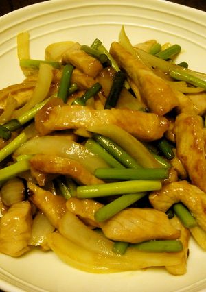 豚肉とにんにくの芽の中華炒め-レシピのメイン写真