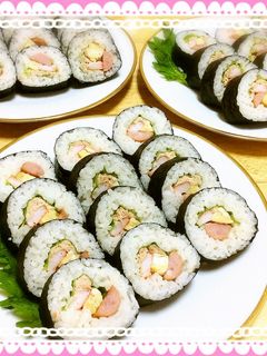簡単!寿司型で楽しく綺麗な巻き寿司作り☆-レシピのメイン写真