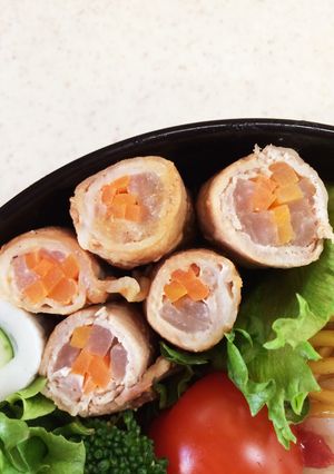 簡単キレイ！豚肉野菜巻きお弁当オカズ-レシピのメイン写真