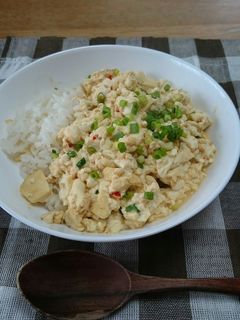 簡単ヘルシー豆腐丼-レシピのメイン写真