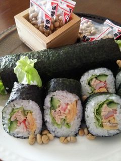 節分☆恵方巻き!簡単・太巻き!サラダ♪-レシピのメイン写真