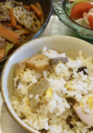 おでんの残ったダシ汁＆具で炊き込みごはん-レシピのメイン写真