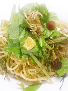 ドライフルーツとしらすのペペロンチーノ -レシピのメイン写真