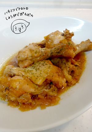 テケトー料理23☆手羽元のハツミツ生姜煮-レシピのメイン写真