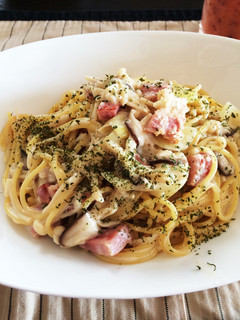 簡単☆ベーコンとキノコのクリームパスタ-レシピのメイン写真