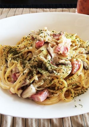 簡単☆ベーコンとキノコのクリームパスタ-レシピのメイン写真