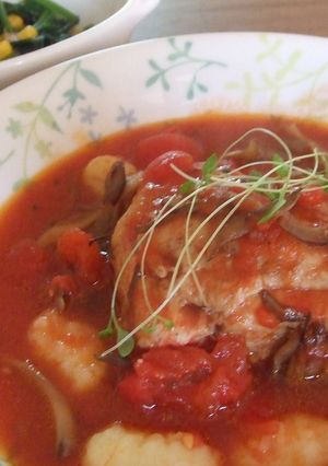 柔らか☆鶏胸肉のトマト煮込み-レシピのメイン写真