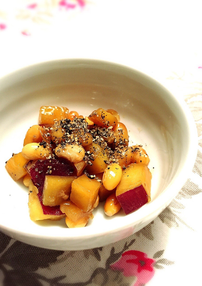 さつま芋と大豆の炒め煮-レシピのメイン写真