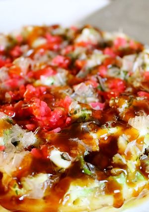 受験生応援！粘れ…長芋めんたいお好み焼き-レシピのメイン写真