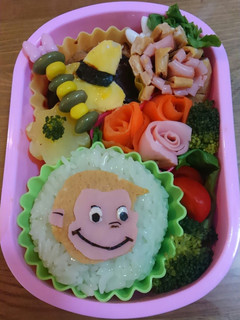 おさるのジョージ弁当-レシピのメイン写真
