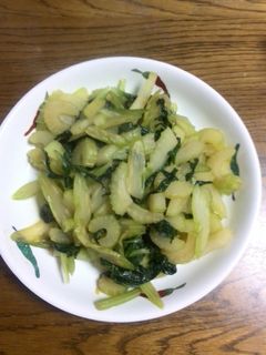 超簡単セロリ炒め-レシピのメイン写真