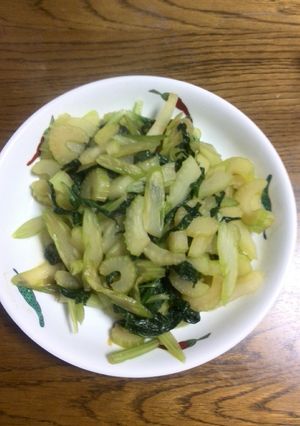 超簡単セロリ炒め-レシピのメイン写真
