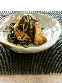 純和風!レンジでひじきと厚揚げの煮物-レシピのメイン写真