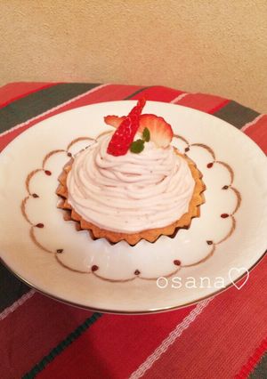 *苺のモンブラン風タルト*-レシピのメイン写真