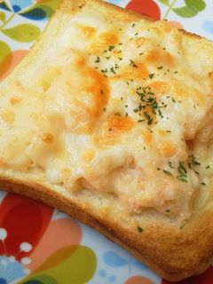たらもサラダ♪簡単朝食トースト-レシピのメイン写真