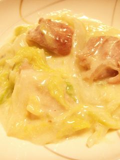 簡単!!とろ~り白菜と鶏の中華クリーム煮-レシピのメイン写真