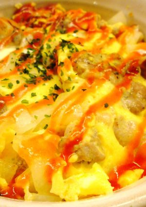 シンプルに美味しい豚玉オム丼-レシピのメイン写真