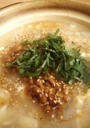 簡単♪美味しい♪納豆粥-レシピのメイン写真