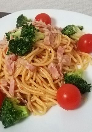 ベーコンとブロッコリーのピリ辛パスタ-レシピのメイン写真