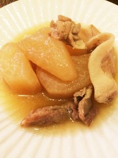 大根と豚コマ肉の煮物-レシピのメイン写真