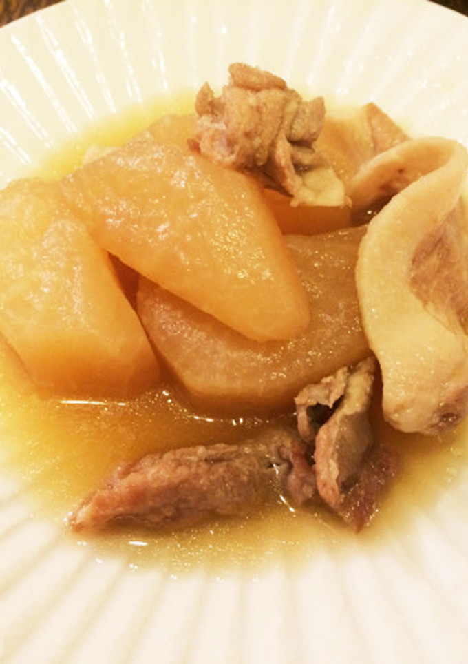 大根と豚コマ肉の煮物-レシピのメイン写真