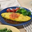 パクチーのオムレツ