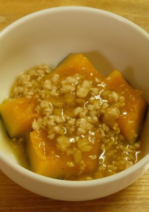 かぼちゃのそぼろ餡かけ中華風-レシピのメイン写真