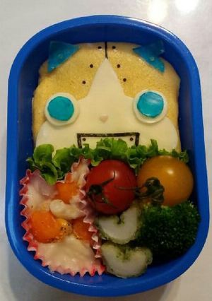 ☆妖怪ウォッチ☆ゴルニャン キャラ弁♪-レシピのメイン写真