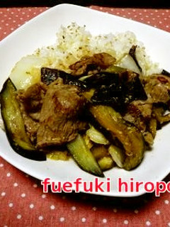 豚肉ときくらげの 味噌炒めスタミナ丼-レシピのメイン写真