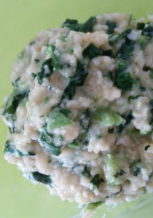 ほうれん草のオートミール味噌粥♪離乳食-レシピのメイン写真