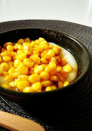 3分餅アレンジ＊とうもろこし砂糖醤油♬-レシピのメイン写真