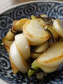 カブの塩昆布オリーブオイル炒め-レシピのメイン写真