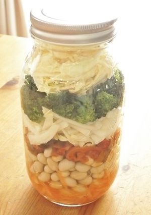 節分にも♪大豆と白菜のジャーサラダ-レシピのメイン写真