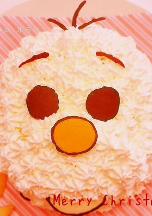 オラフの立体キャラケーキ-レシピのメイン写真