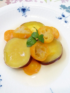 ♪さつまいもと金柑の甘煮♪-レシピのメイン写真