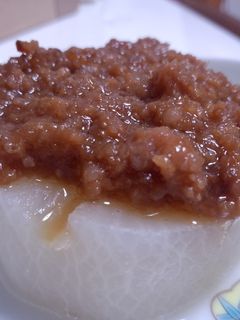 簡単!熱々ふろふき大根の肉みそのせ-レシピのメイン写真