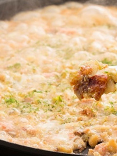 お好みソースで明太もちチーズもんじゃ焼き-レシピのメイン写真