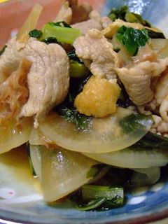 大根と菜っ葉のざっと煮-レシピのメイン写真