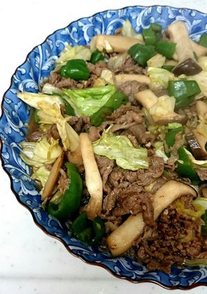 牛エリンギ炒め、味噌オイスターで★-レシピのメイン写真