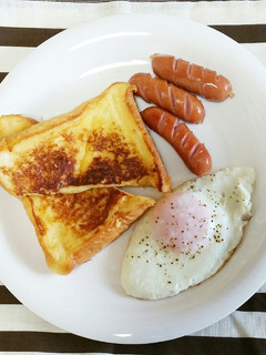 朝ごはんに!簡単!ハニーフレンチトースト-レシピのメイン写真