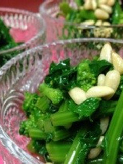 甘め&ナッツで食べやすい菜の花のおひたし-レシピのメイン写真