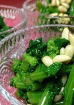 甘め＆ナッツで食べやすい菜の花のおひたし-レシピのメイン写真