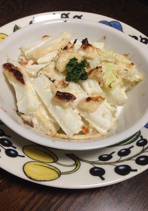 酒粕クリームの白菜グラタン-レシピのメイン写真