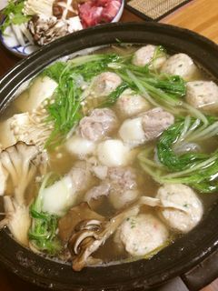 お餅が余ったら〜豚巻き餅鍋-レシピのメイン写真