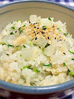 ヘルシー!大根とホタテの炊き込みご飯-レシピのメイン写真