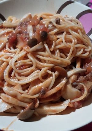 簡単！きのこスパゲッティ-レシピのメイン写真