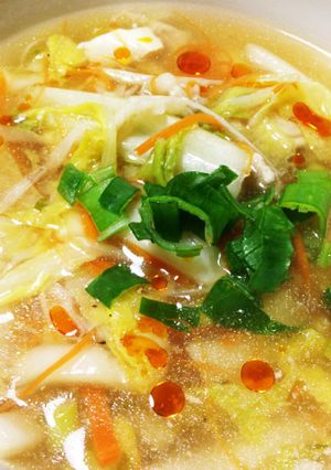 ヘルシー♡余り野菜と白菜たっぷりの酸辣湯-レシピのメイン写真